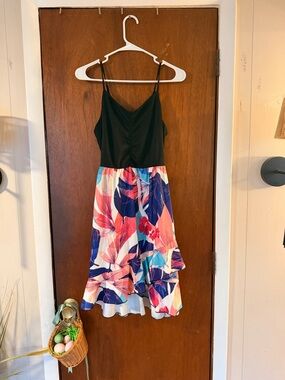 Black Spaghetti Strap Camisole Dress by iHot